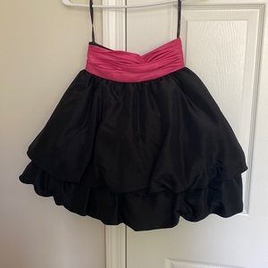 Black and Pink Statement Piece Skirt